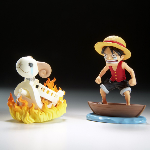 Bandai Anime Heroes - One Piece – World Collectible Figure Log Stories – Monkey.D.Luffy & Going Merry