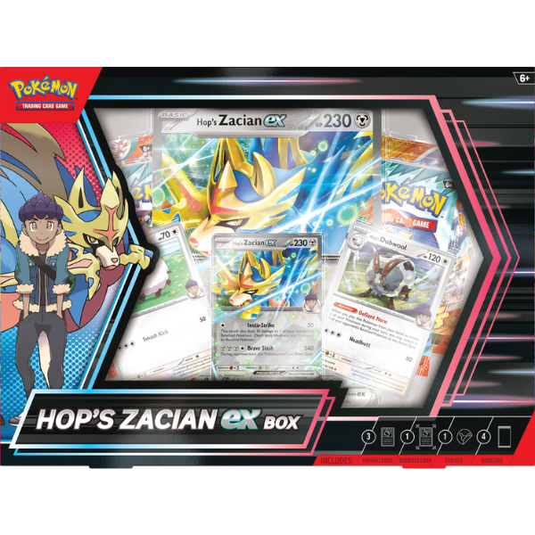 Pokemon Hop's Zacian Ex Collection Box