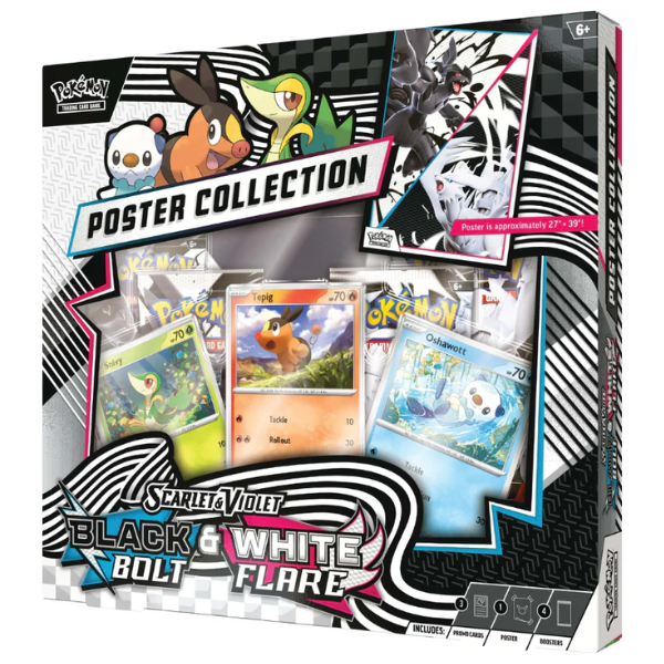 Pokémon TCG - Scarlet & Violet - Black Bolt & White Flare - Unova Poster Collection