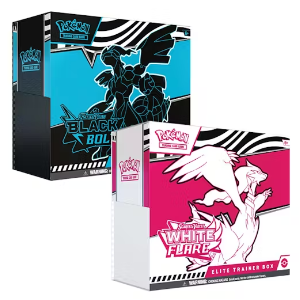 Pokémon TCG - Scarlet & Violet - Black Bolt & White Flare - Elite Trainer Box Bundle