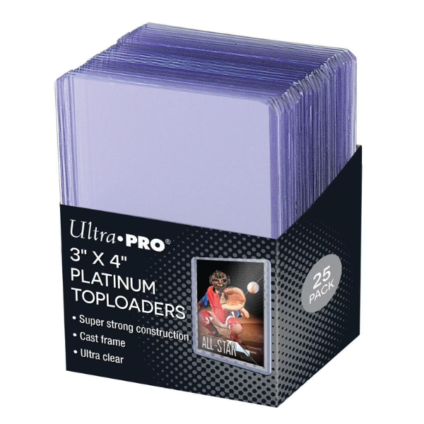 Ultra Pro 3" x 4" Platinum Toploaders 25pcs