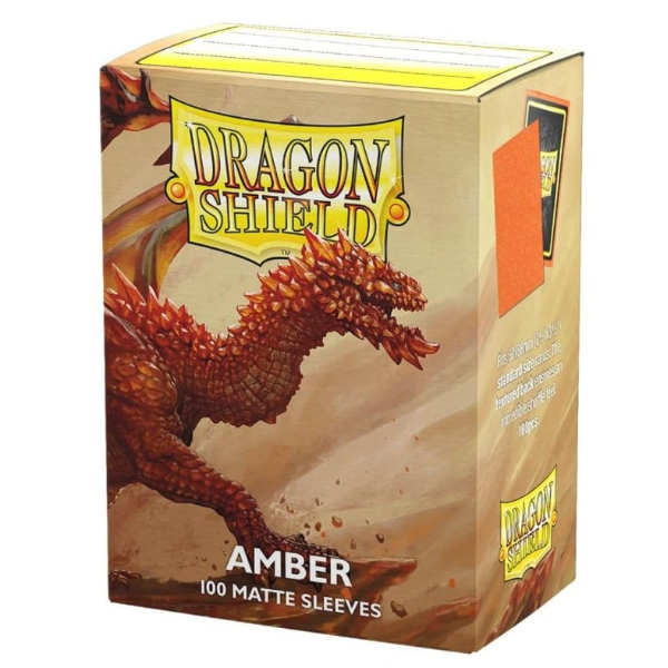Dragon Shield Matte Sleeves Amber Orange 100ct