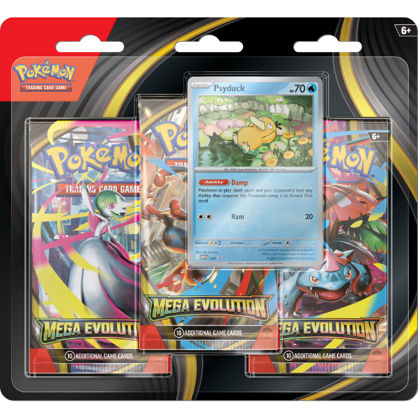 Pokémon TCG - Mega Evolution Base - 3-pack Blister