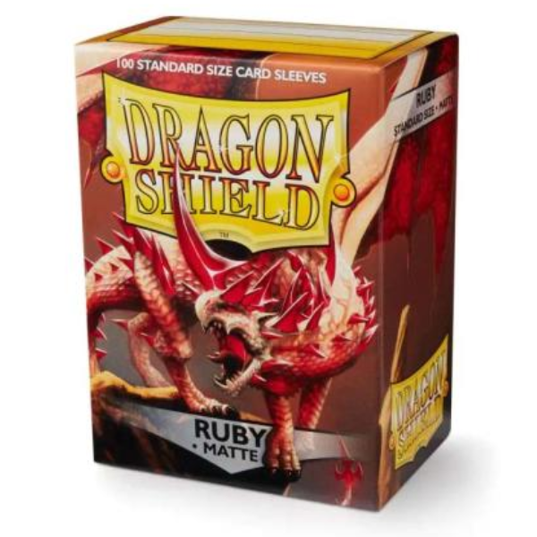 Dragon Shield Matte Sleeves Ruby Rubis 100ct
