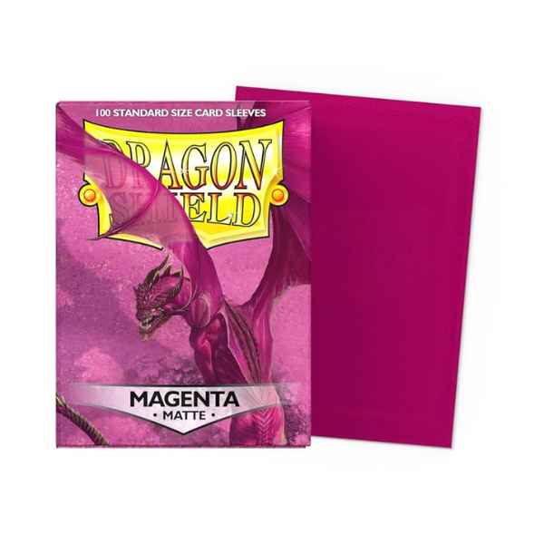 Dragon Shield Matte Sleeves Magenta Fuchsin 100ct