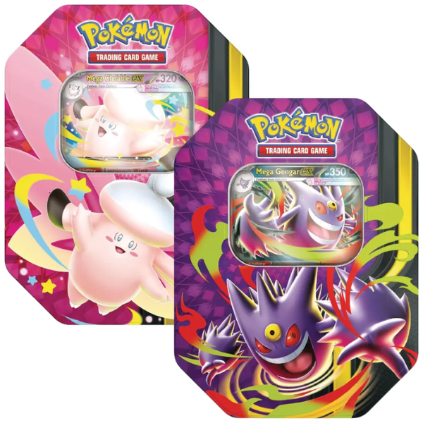 Pokémon TCG - Mega Moonlit Tin Bundle of 2 - Mega Clefable EX/Mega Gengar Ex