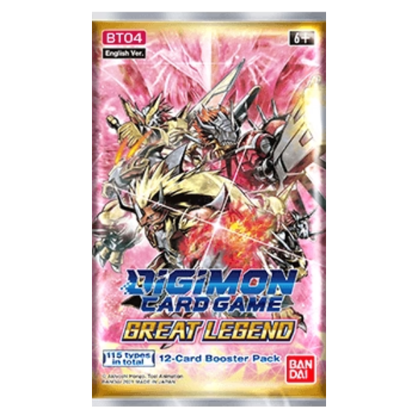 Digimon CG Great Legend Booster Pack BT-04