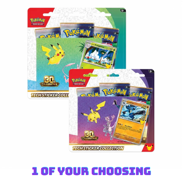*VTR Rewards Members Only* Pokémon TCG - 30th Celebration - Tech Sticker Collection