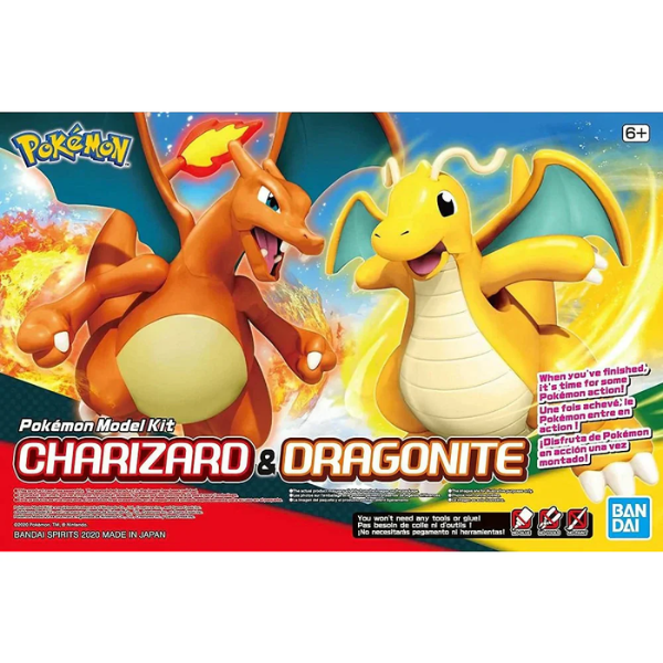 Bandai Pokemon Charizard & Dragonite Model Kit