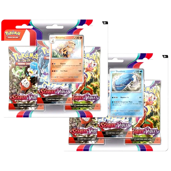 Pokemon Scarlet & Violet Base 3-Pack Blister