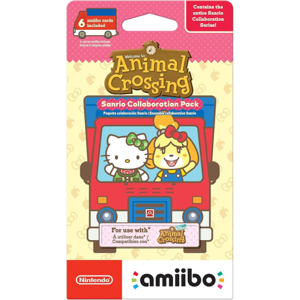 Animal Crossing Amiibo Cards Sanrio 6-card Pack