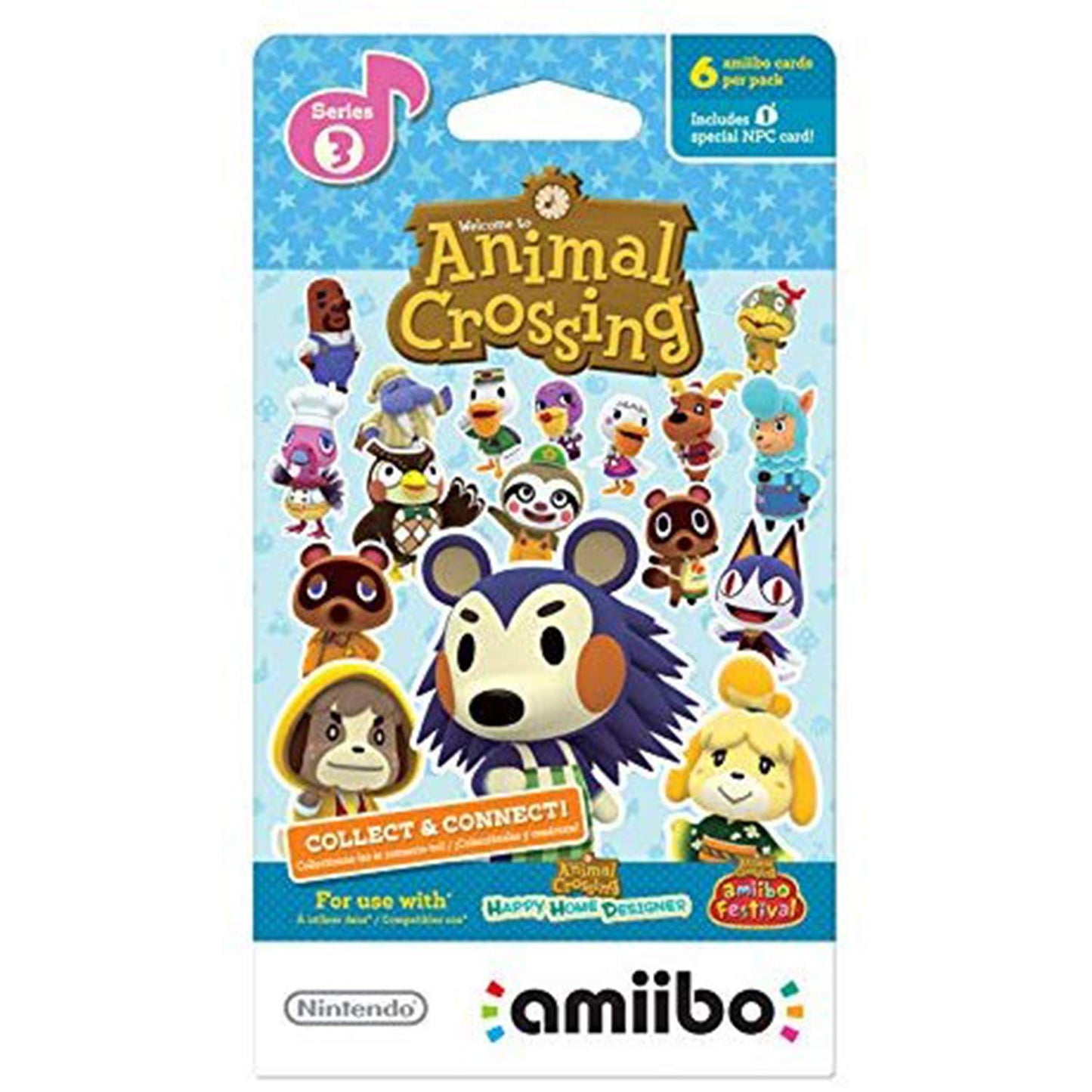 Animal Crossing Amiibo Cards Series 3 - 6-card Pack