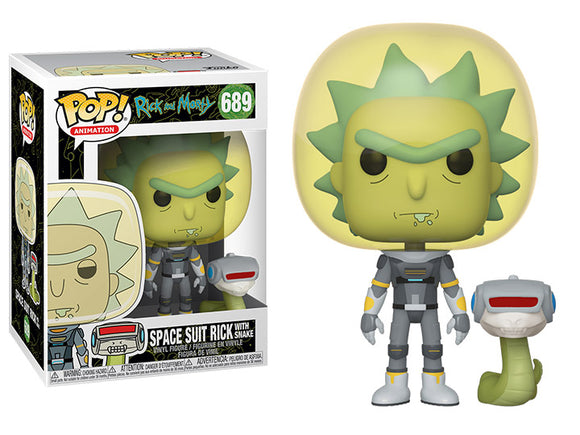 Funko Pop Animation (689) Space Suit Rick With Snake