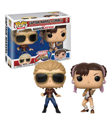 Funko Pop Games 2 Pack Captain Marvel Vs. Chun-Li