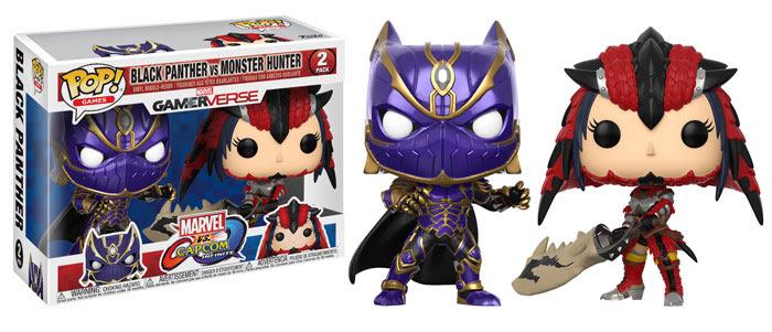 Funko Pop Games Black Panther Vs. Monster Hunter 2 Pack