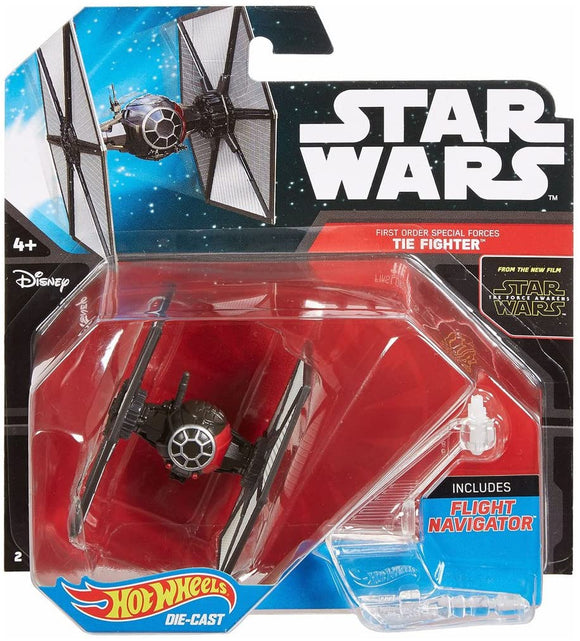 Hot Wheels Starships Figure First Order Special Forces Tie Fighter