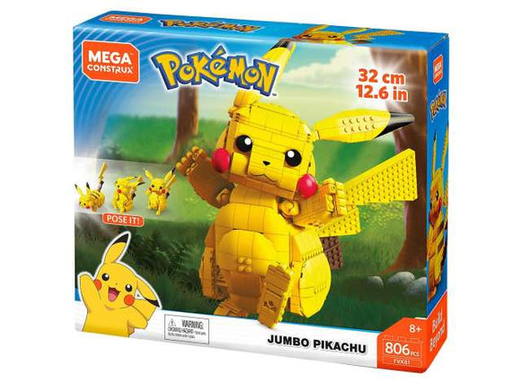Mega Construx Pokemon Jumbo Pikachu FVK81 806pcs
