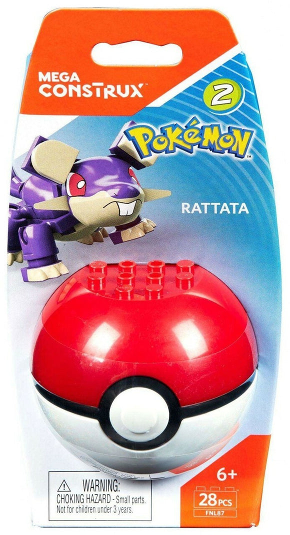 Mega Construx Pokemon Series 2 Rattata FNL87 28pcs