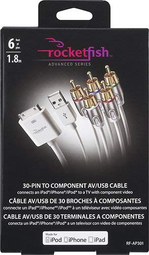 Rocketfish 30-pin to Component Cable for iPad/iPod/iPhone