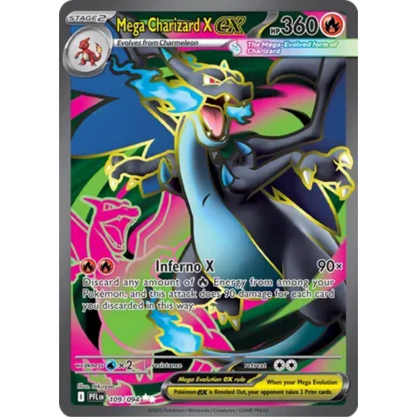 Mega Evolution - Phantasmal Flames 109/094- Mega Charizard X ex [Ultra Rare]