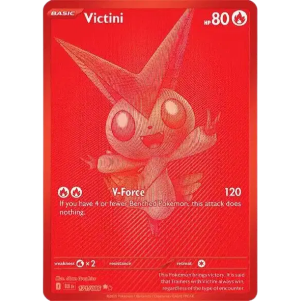Scarlet & Violet - Black Bolt 171/086 - Victini [Black White Rare]