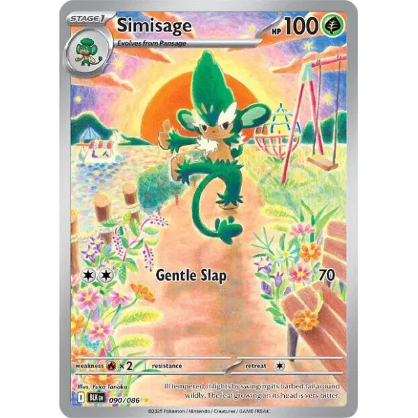 Scarlet & Violet - Black Bolt 090/086 - Simisage [Illustration Rare]