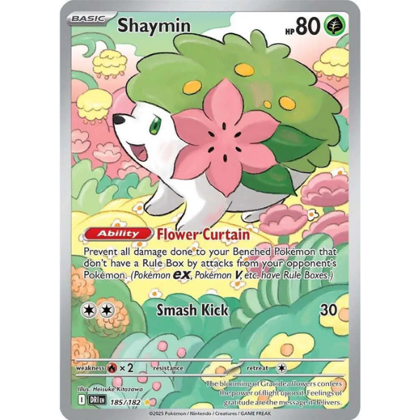 Scarlet & Violet - Destined Rivals 185/182 - Shaymin [Illustration Rare]