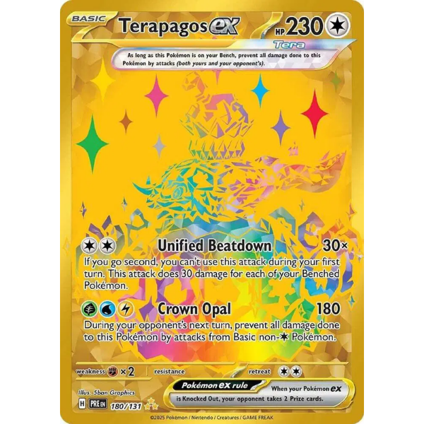 Scarlet & Violet Prismatic Evolutions 180/131 - Terapagos ex [Hyper Rare]