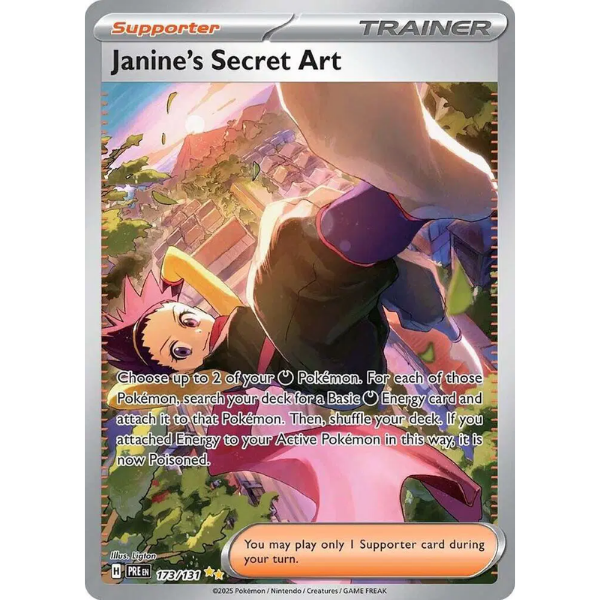 Scarlet & Violet Prismatic Evolutions 173/131 - Janine's Secret Art [Special Illustration Rare]
