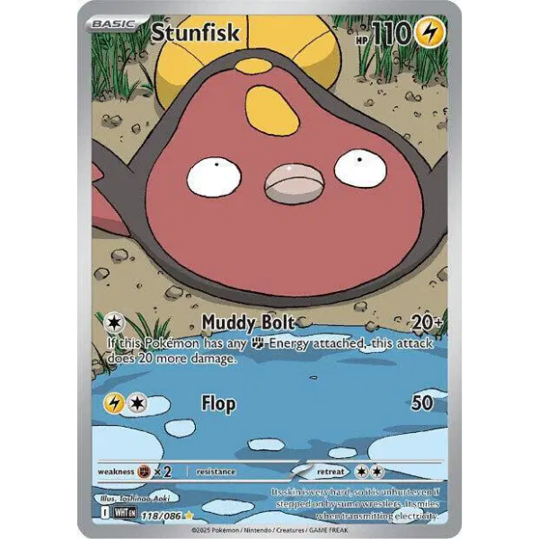 Scarlet & Violet White Flare 118/086 - Stunfisk [Illustration Rare]