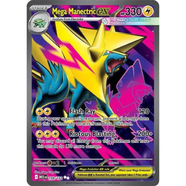 Mega Evolution Base 158/132 - Mega Manectric ex [Ultra Rare]