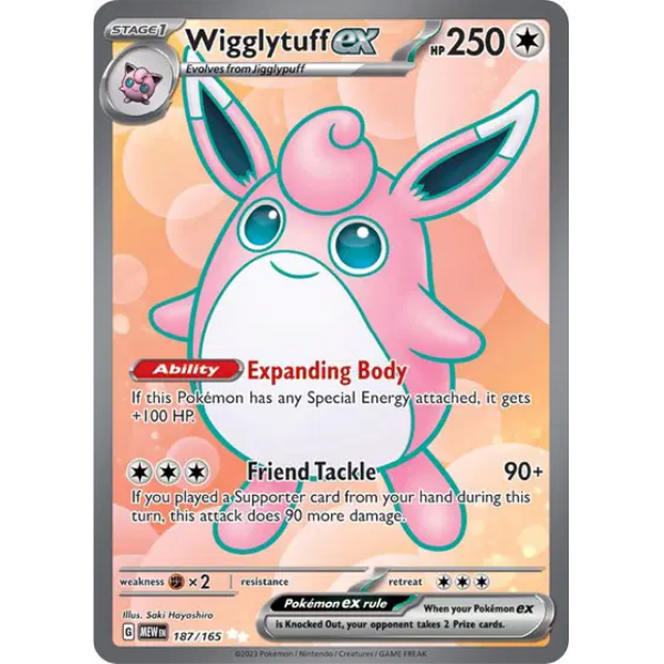 Scarlet & Violet 151 187/165- Wigglytuff ex [Ultra Rare]