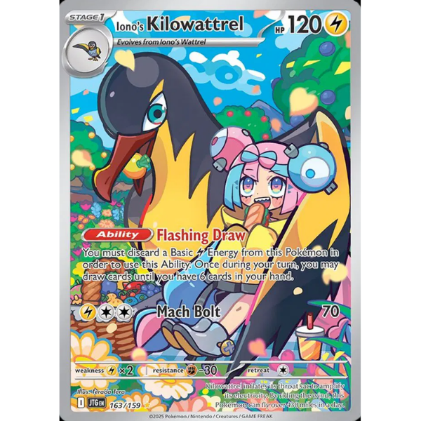 Scarlet & Violet - Journey Together 163/159 - Iono's Kilowattrel [Illustration Rare]