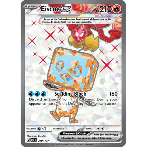 Scarlet & Violet Obsidian Flames 210/197 - Eiscue ex [Ultra Rare]