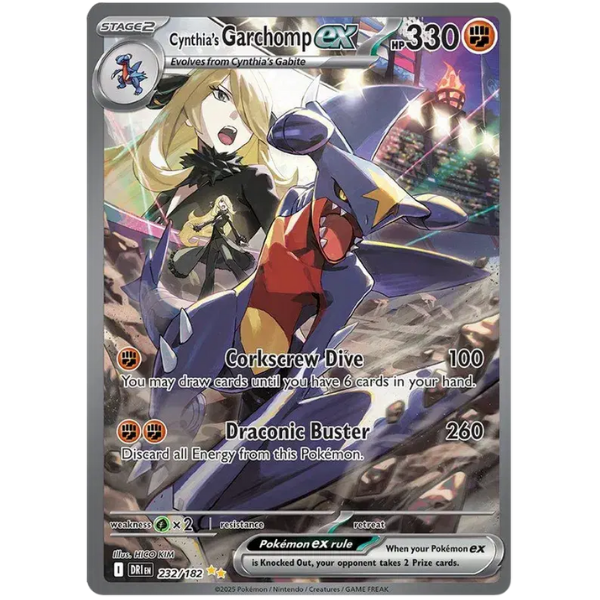 Scarlet & Violet - Destined Rivals 232/182 - Cynthia's Garchomp ex [Special Illustration Rare]