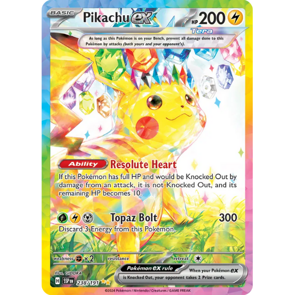 Scarlet & Violet Surging Sparks 238/191 - Pikachu ex [Special Illustration Rare]