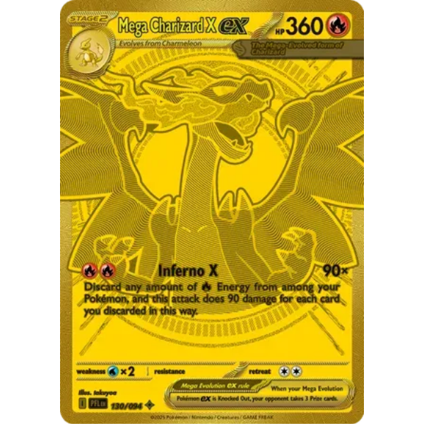 Mega Evolution - Phantasmal Flames 130/094- Mega Charizard X ex [Mega Hyper Rare]