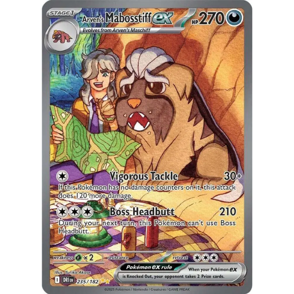 Scarlet & Violet - Destined Rivals 235/182 - Arven's Mabosstiff ex [Special Illustration Rare]