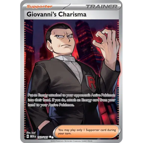 Scarlet & Violet 151 197/165- Giovanni's Charisma [Ultra Rare]