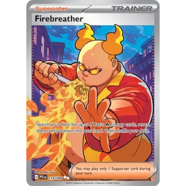 Mega Evolution - Phantasmal Flames 119/094- Firebreather [Ultra Rare]