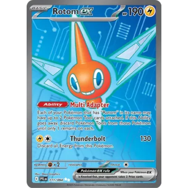 Mega Evolution - Phantasmal Flames 111/094- Rotom ex [Ultra Rare]