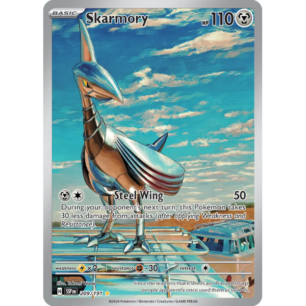 Scarlet & Violet Surging Sparks 209/191 - Skarmory [Illustration Rare]