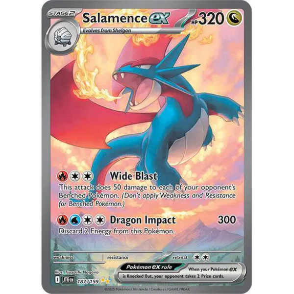 Scarlet & Violet - Journey Together 187/159 - Salamence ex [Special Illustration Rare]