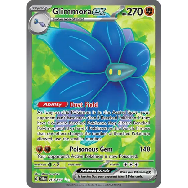 Scarlet & Violet Obsidian Flames 213/197 - Glimmora ex [Ultra Rare]