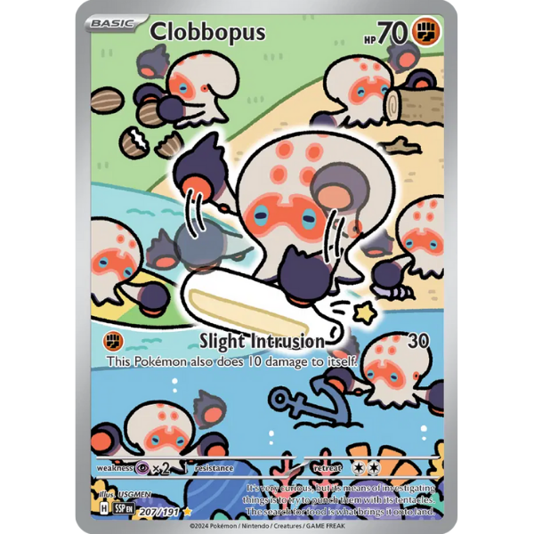 Scarlet & Violet Surging Sparks 207/191 - Clobbopus [Illustration Rare]