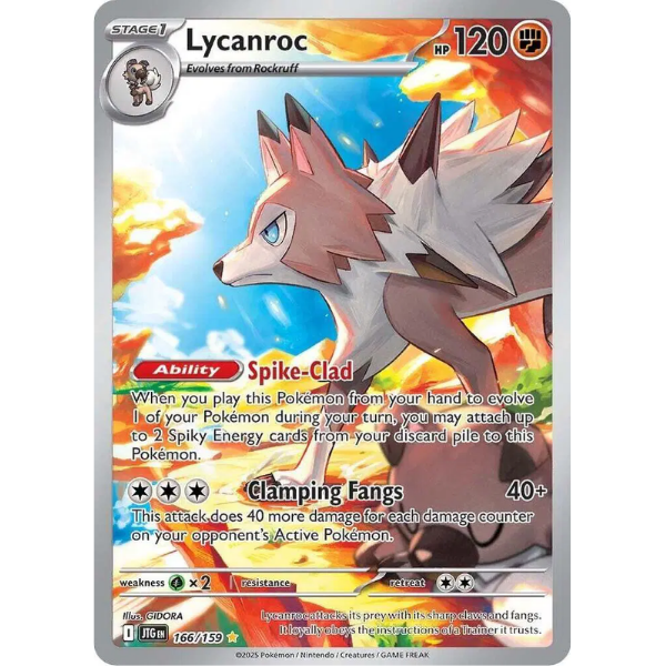 Scarlet & Violet - Journey Together 166/159 - Lycanroc [Illustration Rare]