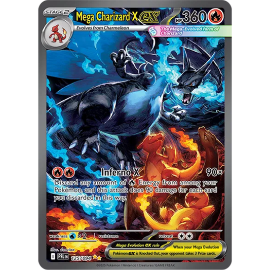 Mega Evolution - Phantasmal Flames 125/094- Mega Charizard X ex [Special Illustration Rare]