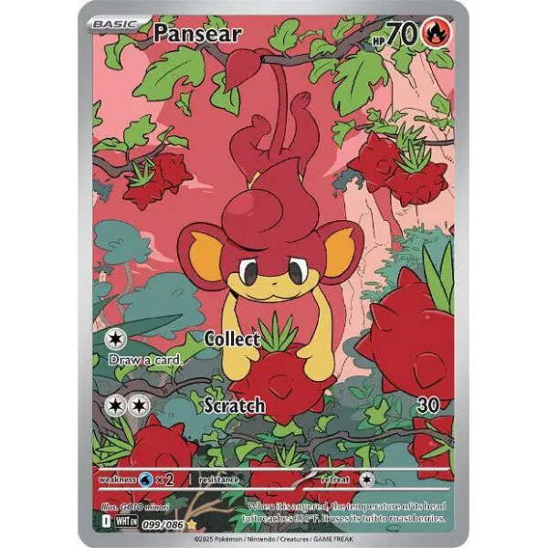 Scarlet & Violet White Flare 099/086 - Pansear [Illustration Rare]