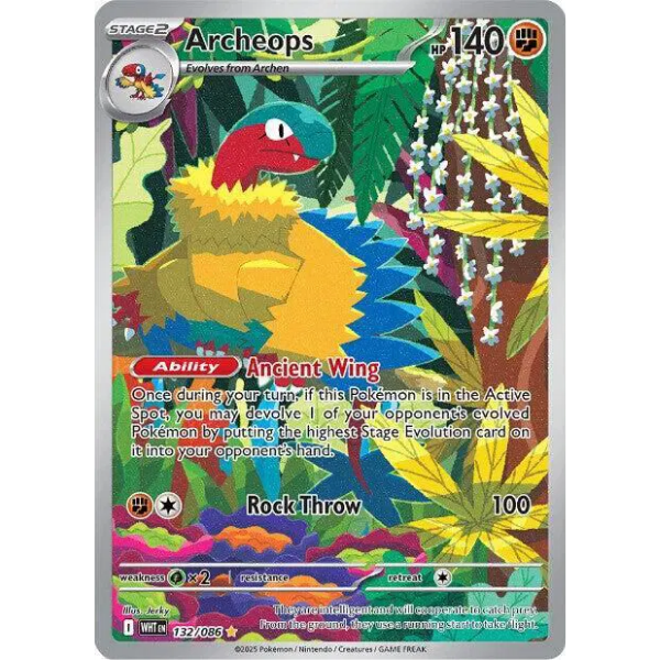 Scarlet & Violet White Flare 132/086 - Archeops [Illustration Rare]