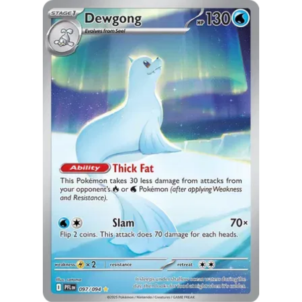 Mega Evolution - Phantasmal Flames 097/094- Dewgong [Illustration Rare]